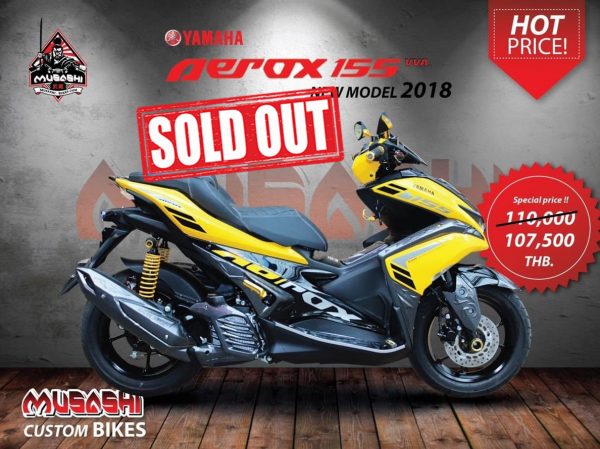 Yamaha Aerox 155VVA New Model 2018