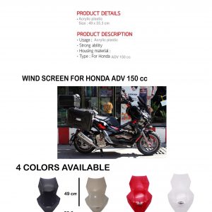Wind screen Honda ADV150cc Size 49-33.3 cm