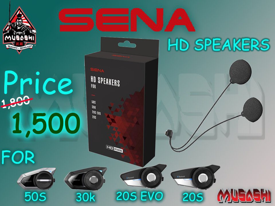 Sena HD speakers type 20s 20s evo 30k 50s