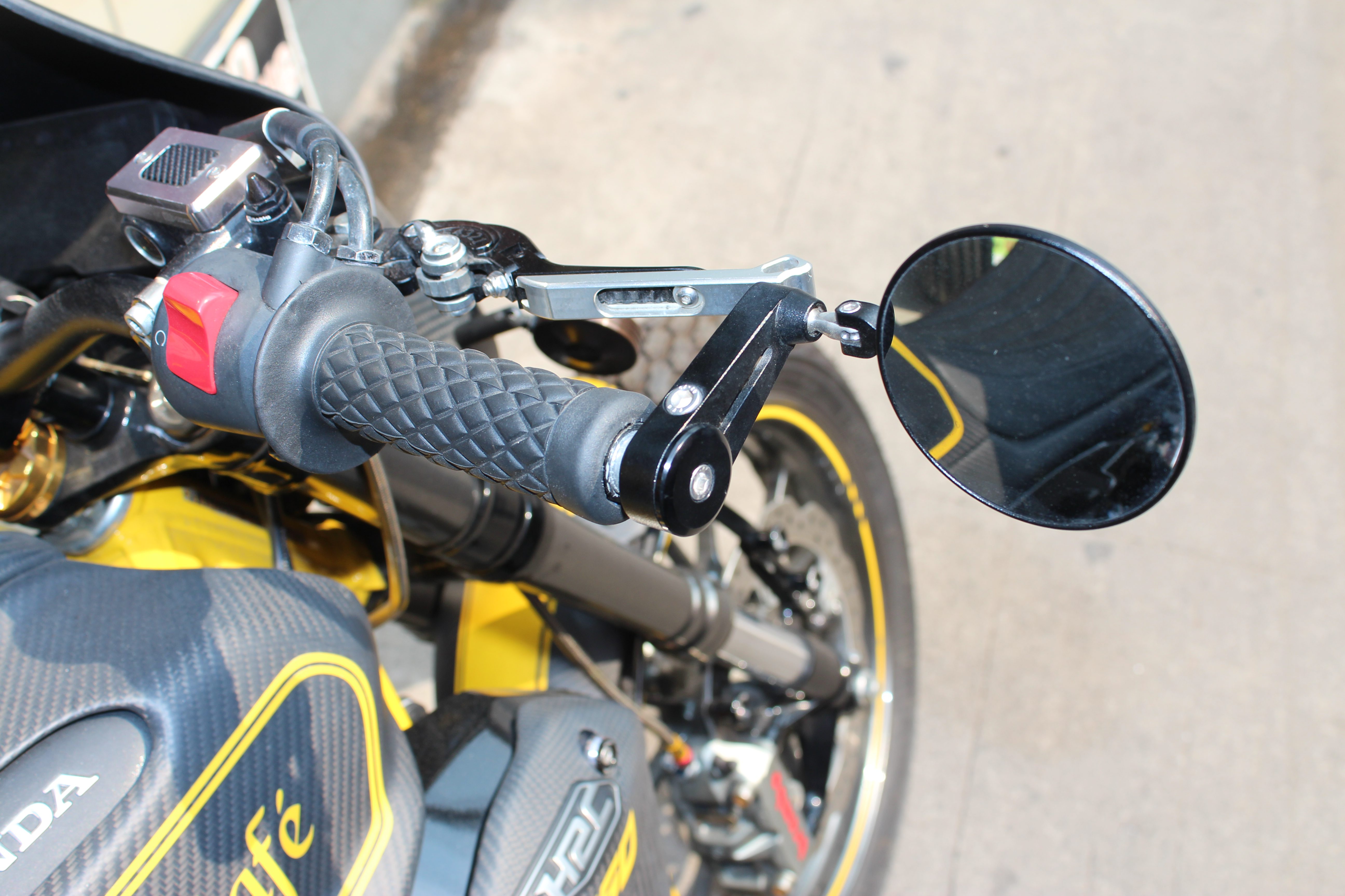 Cafe Racer Mirror - Black