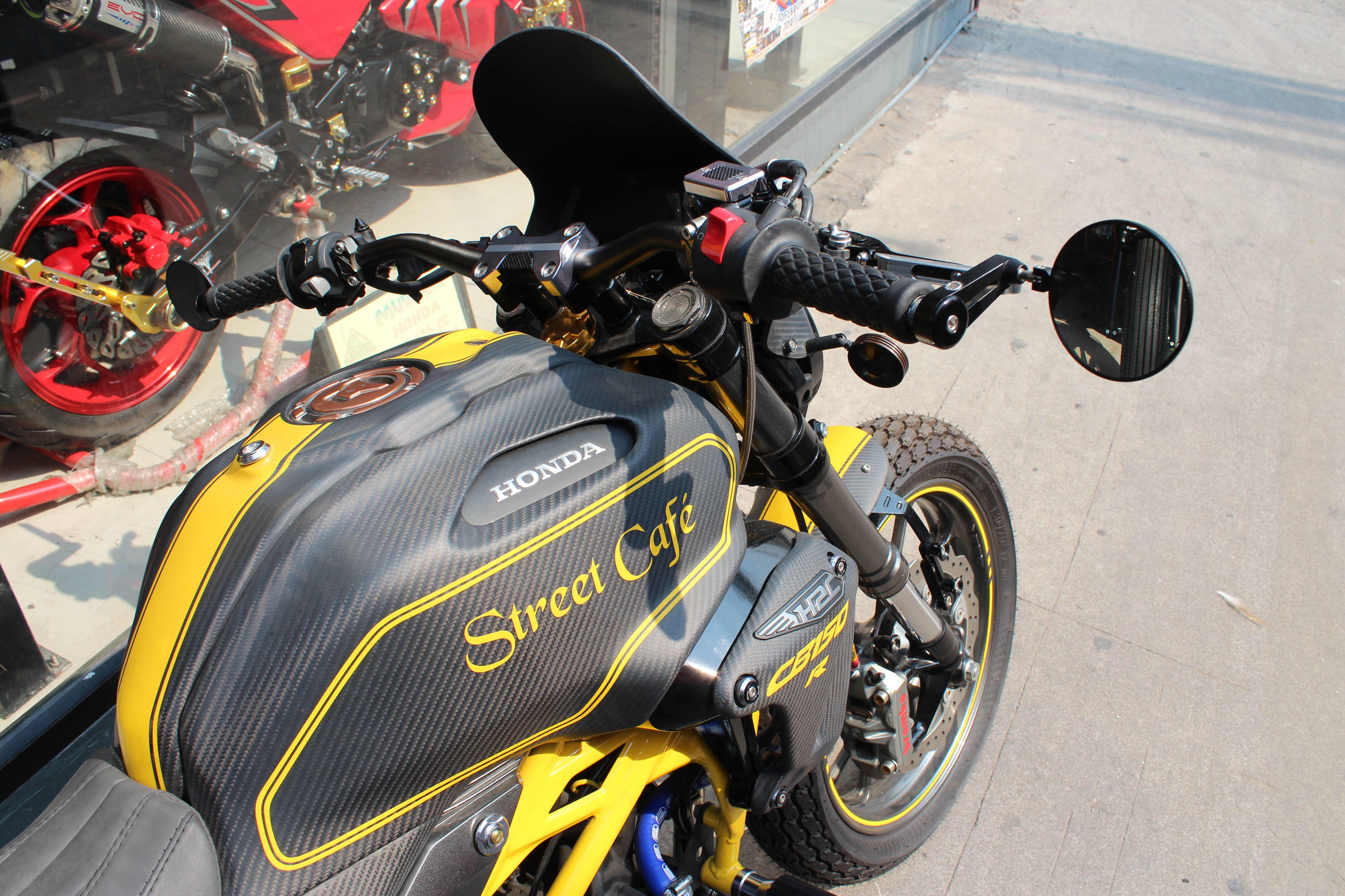 Cafe Racer Mirror - Black