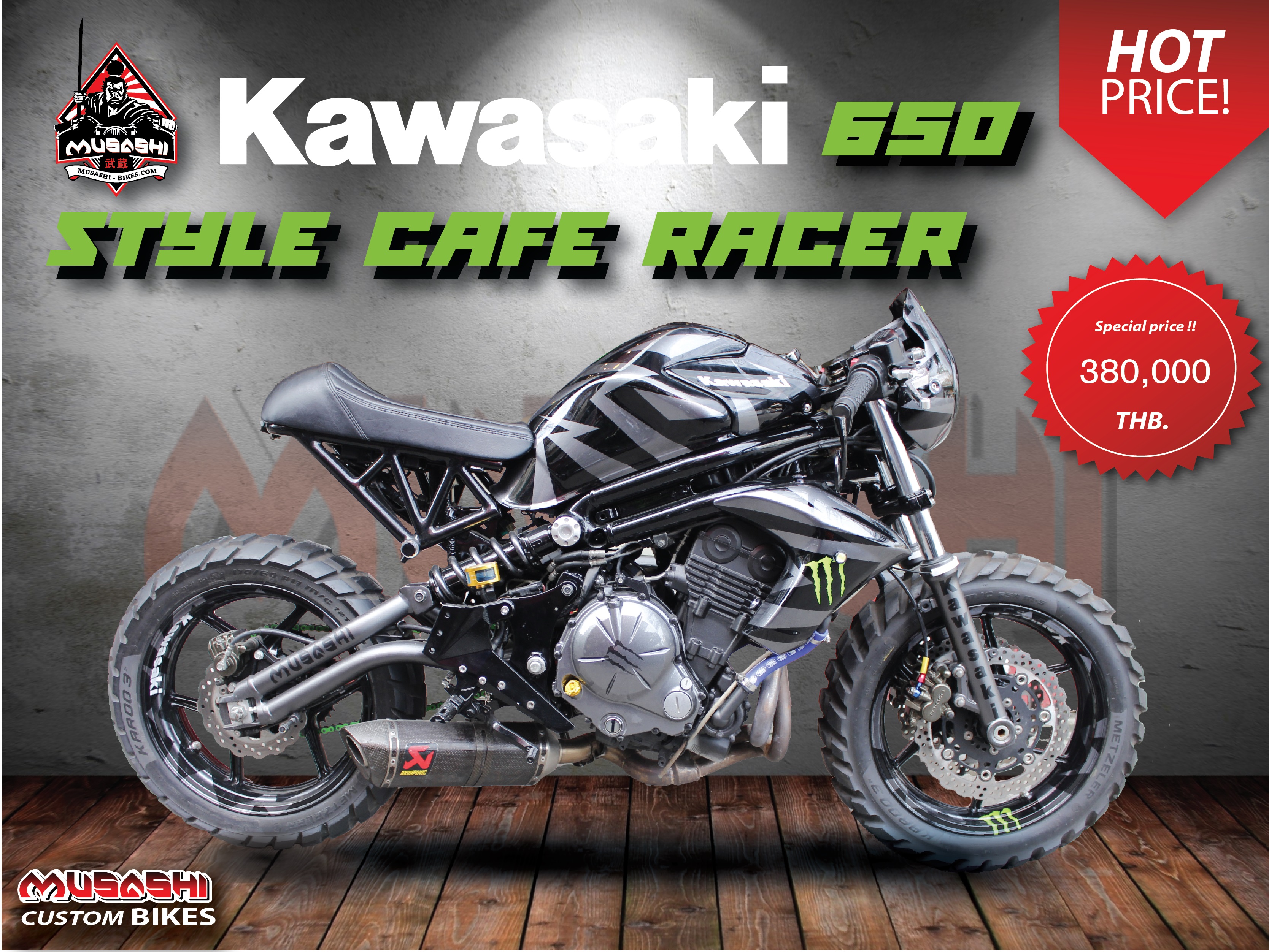 Kawasaki 650 Style cafe racer