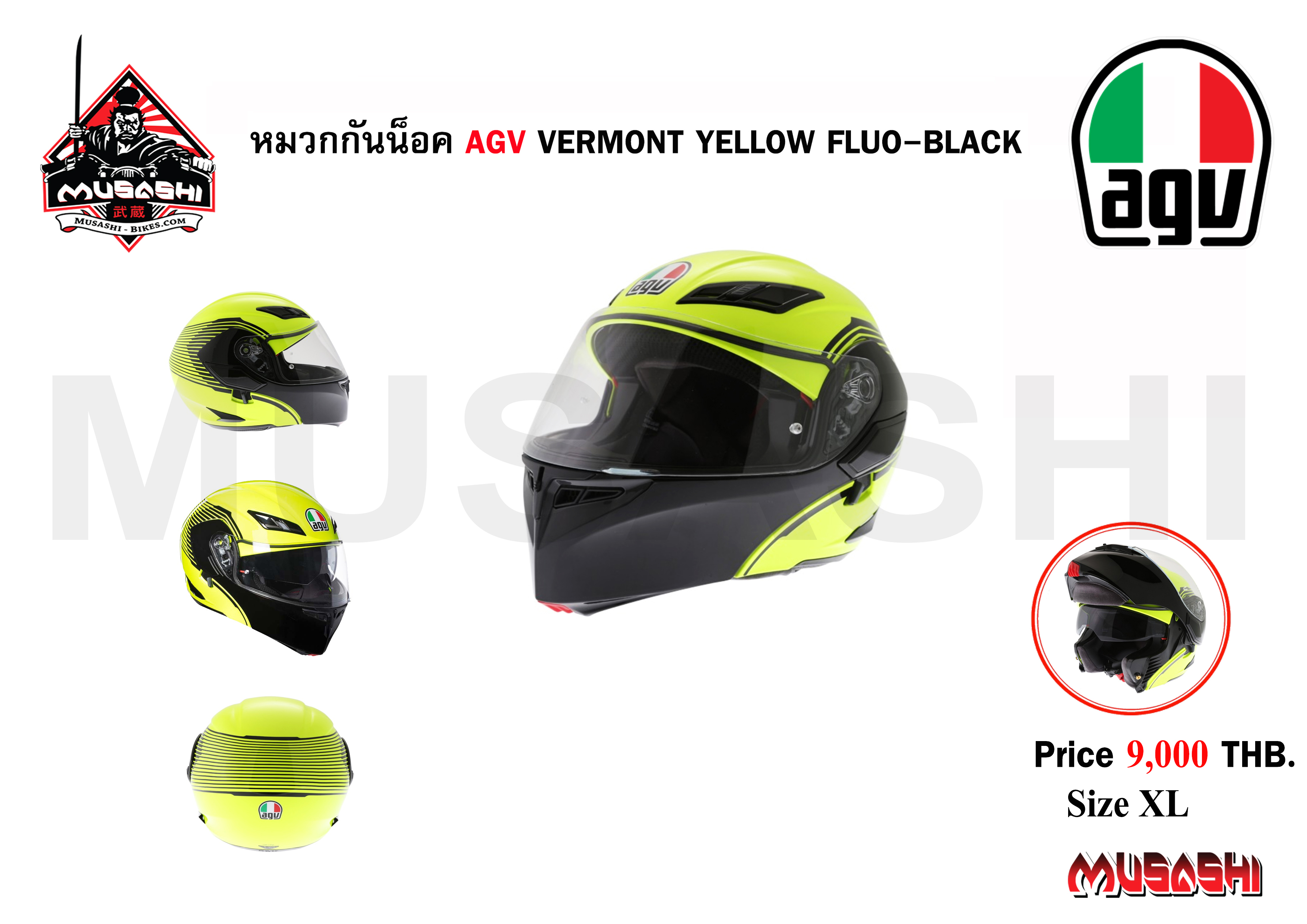AGV Vermont Yellow Fluo-Black