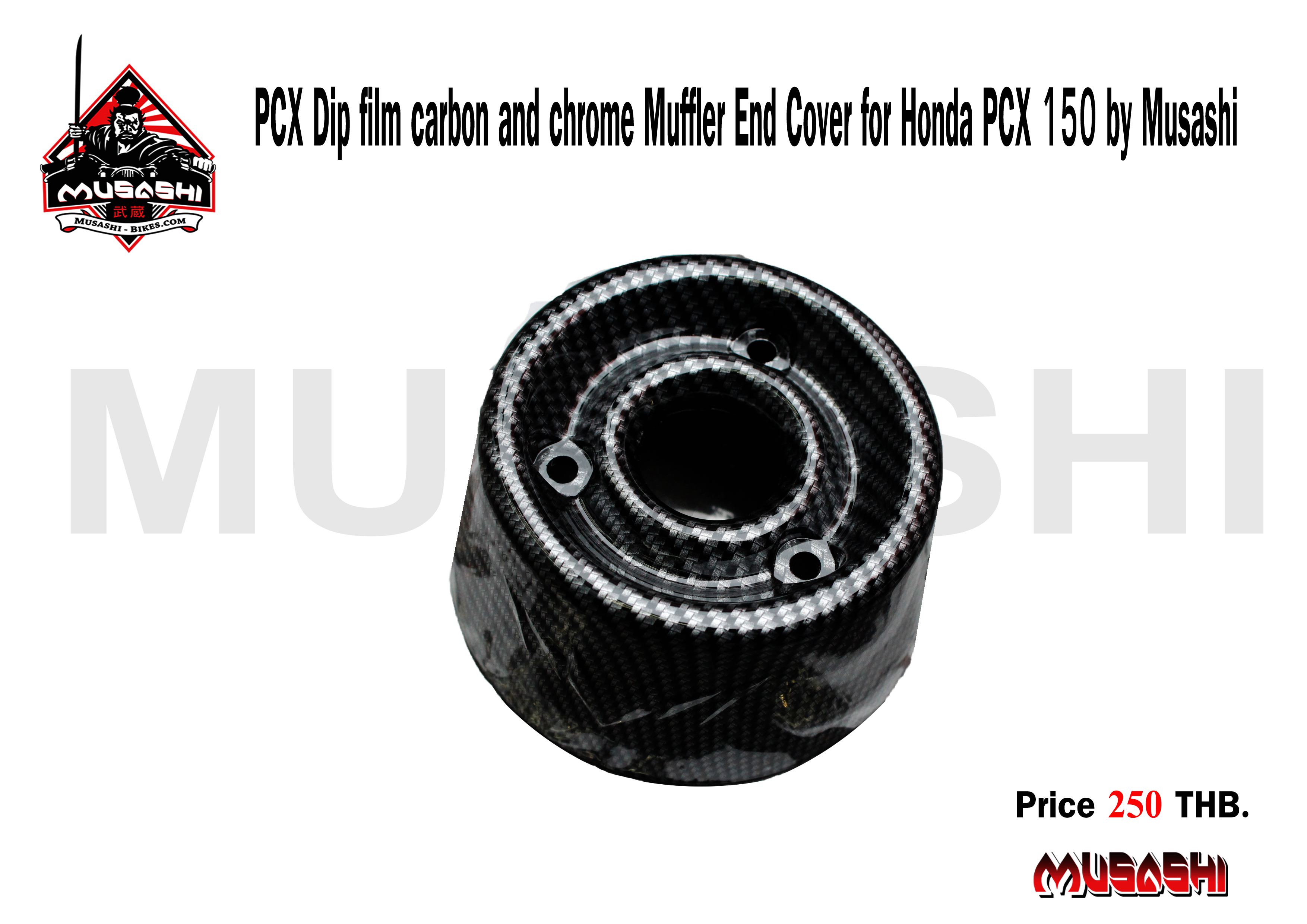 Dip film Carbon Muffler End cover PCX 150