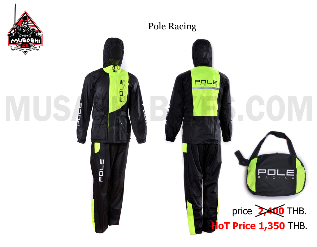 Pole Racing Raincoat Green