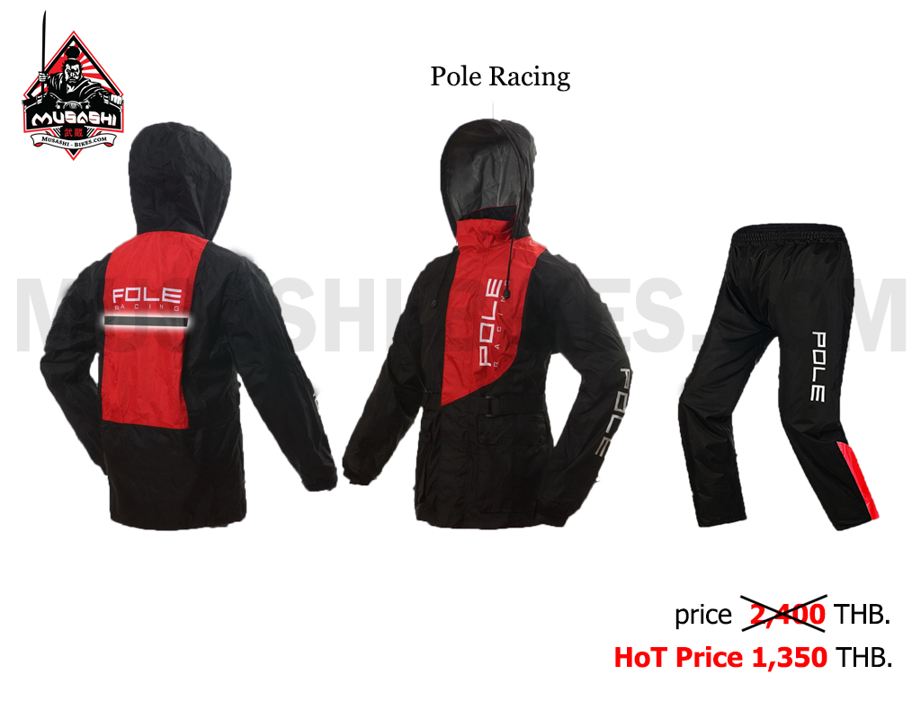 Pole Racing Raincoat Red