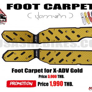 Foot Carpet For X-ADV 750cc. - Black-Gold