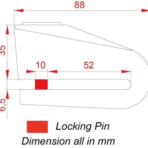 Disc Lock with Alarm KNL10-S